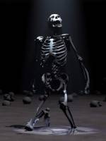 Скелет 3D картинка на телефон